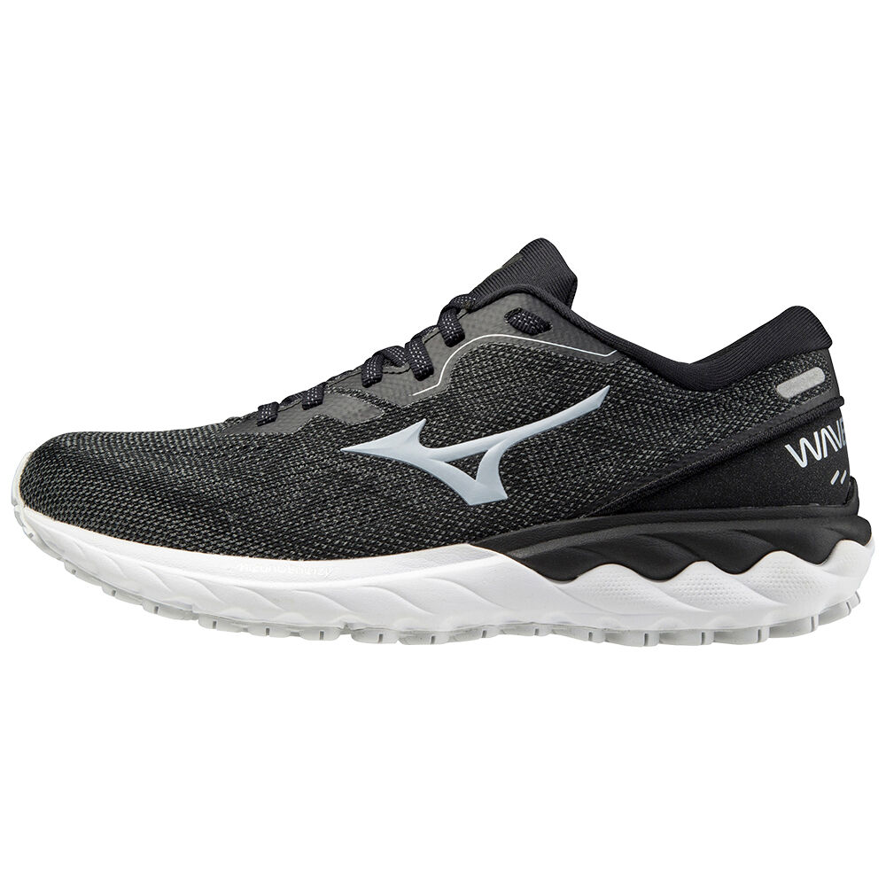 Sapatilhas Running Mizuno Wave Skyrise 2 - Mulher - Pretas/Prateadas/Branco - FCJRB3294